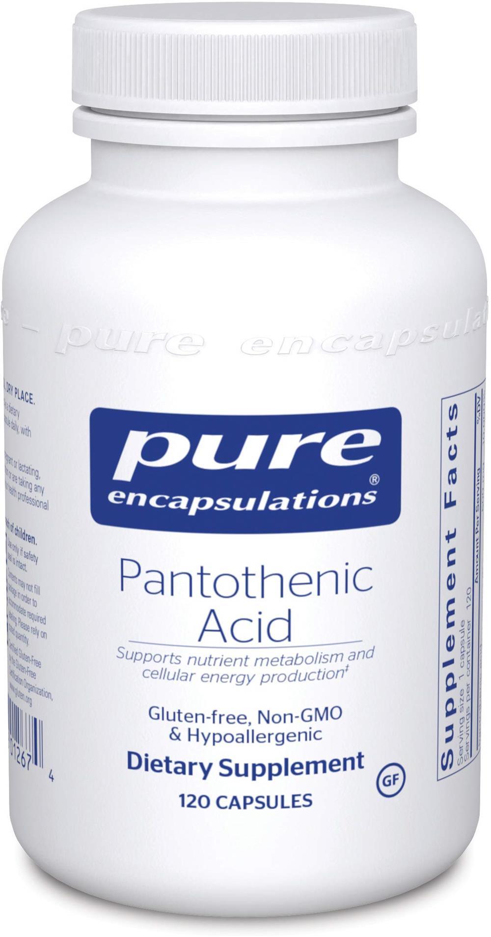 Pure Encapsulations Pantothenic Acid -- 120 Capsules