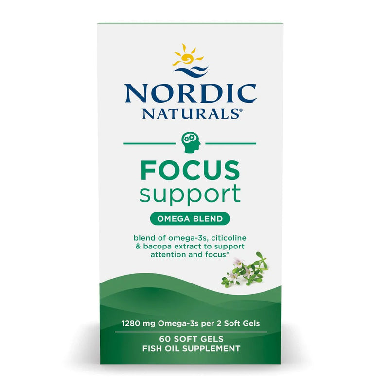 Nordic Naturals Focus Support Omega Blend - Lemon -- 60 Softgels