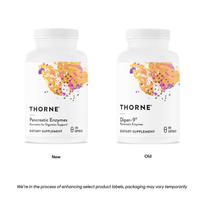 Thorne Pancreatic Enzymes (formerly Dipan-9) -- 180 Capsules