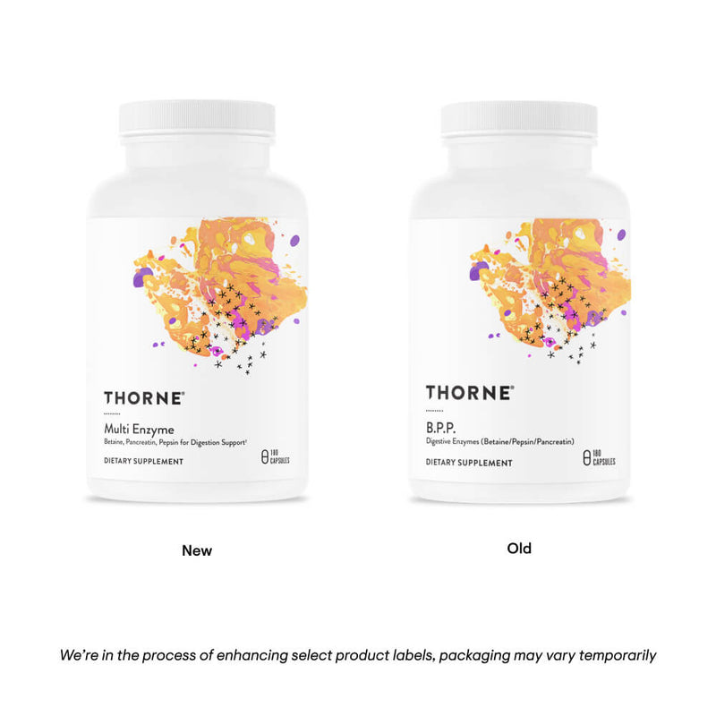 Thorne MultiEnzyme (formerly B.P.P.) -- 180 Capsules