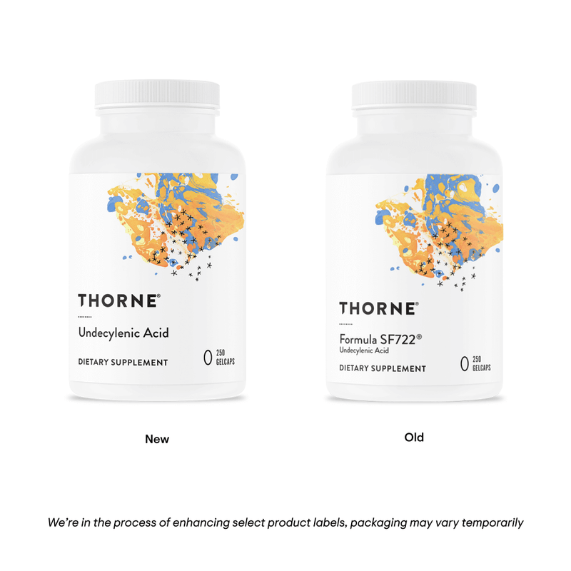 Thorne Undecylenic Acid (formerly Formula SF722) -- 250 Gel Caps