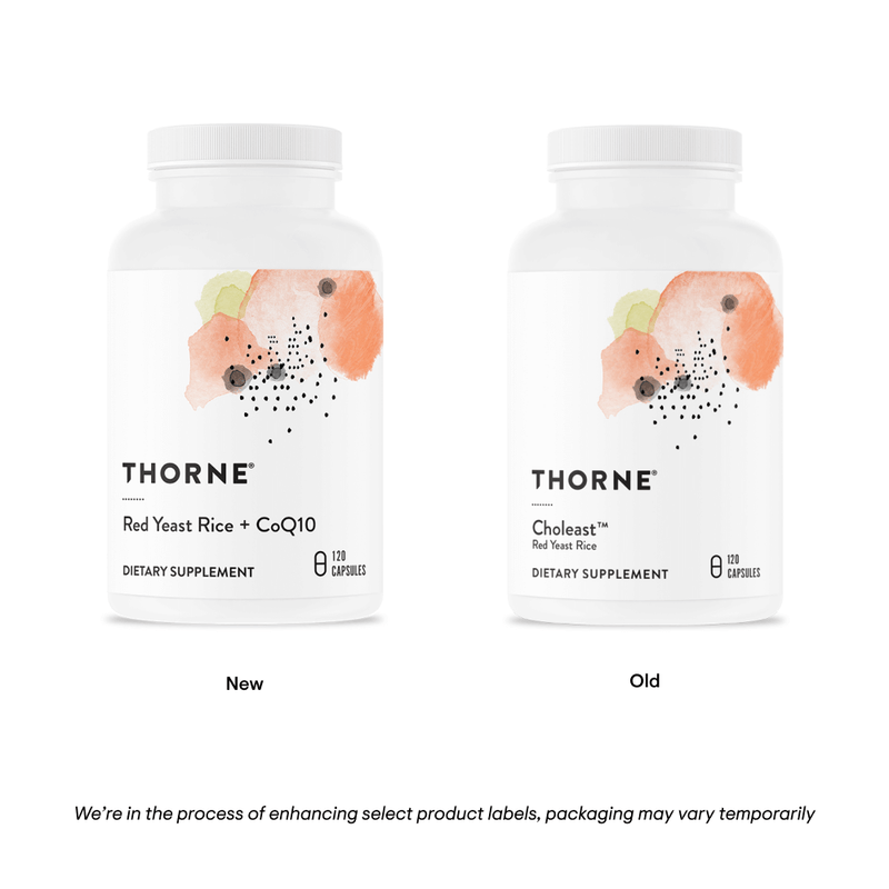 Thorne Red Yeast Rice + CoQ10 (formerly Choleast) -- 120 Capsules