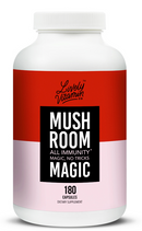 Lively Vitamin Co. Mushroom Magic - Chaga - Cordyceps - Lions Mane - Turkey Tail - Reishi - Shiitake - Maitake - Immune - Energy - Memory - Non-GMO - Vegan Capsules
