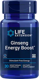 Life Extension Ginseng Energy Boost -- 30 Vegetarian Capsules
