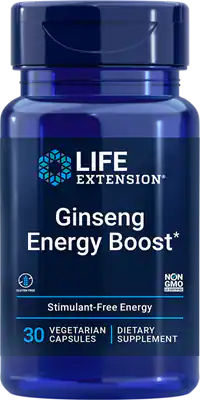 Life Extension Ginseng Energy Boost -- 30 Vegetarian Capsules