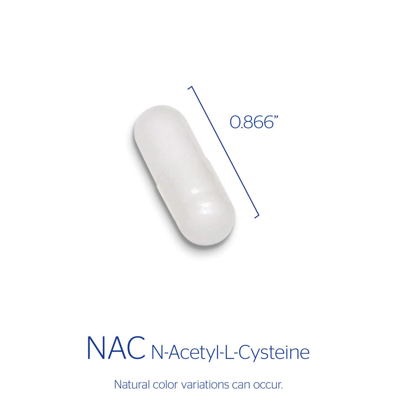 Pure Encapsulations - NAC 600 mg - Amino Acids to Support Respiratory Function, Glutathione Production, and Detoxification* - 180 Capsules