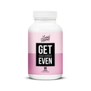 Lively Vitamin Co. Get Even - Healthy Hormone -Pain Support  - Multi-Symptom Cycle Relief - Period - Cramps - Cramping - Bloating - Menstrual Discomfort - Gluten Dairy Soy Free - Non-GMO - 90 Capsules