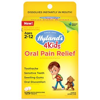 Hyland's 4 Kids Oral Pain Relief -- 125 Tablets