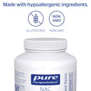 Pure Encapsulations - NAC 600 mg - Amino Acids to Support Respiratory Function, Glutathione Production, and Detoxification* - 360 Capsules