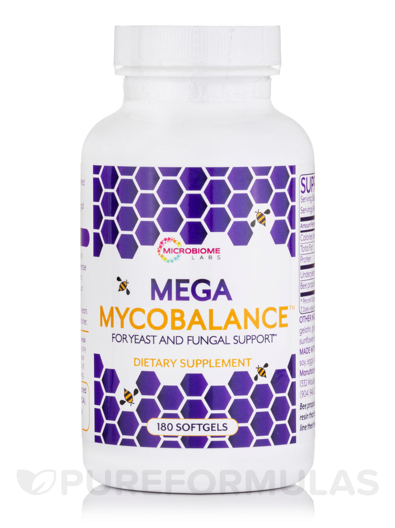 Microbiome Labs - MegaMycobalance - For Yeast and Fungal Support - 180 Softgels