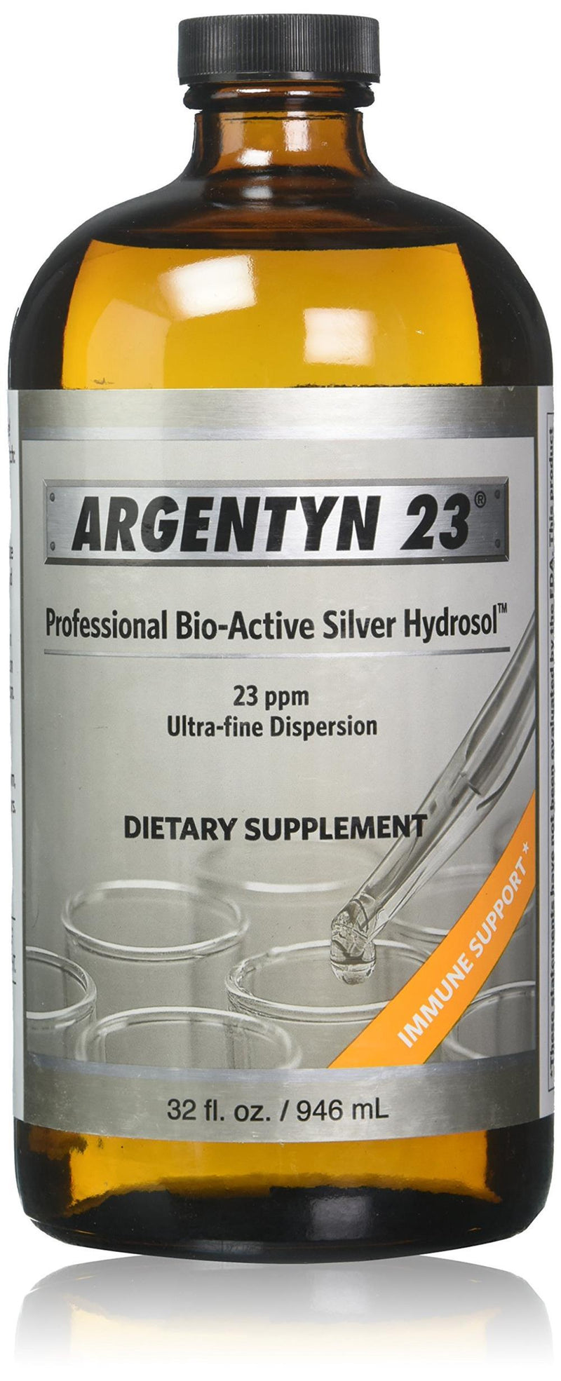 Argentyn 23 Professional Bio-Active Silver Hydrosol Screw Top Bottle -- 4 oz (118 mL) 32 oz