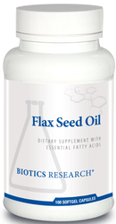Biotics Research Flax Seed Oil Caps 100 Capsules