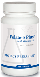 Biotics Research Folate-5 Plus -- 120 Tablets