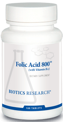 Biotics Research Folic Acid 800 -- 180 Tablets