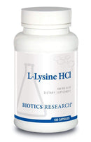 Biotics Research L-Lysine HCl -- 100 Capsules