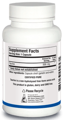 Biotics Research Taurine -- 100 Capsules