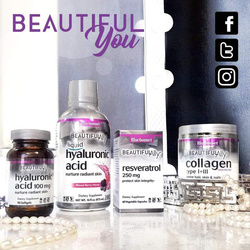 Bluebonnet Beautiful Ally Collagen 1000mg Type I & III -- 90 Caplets