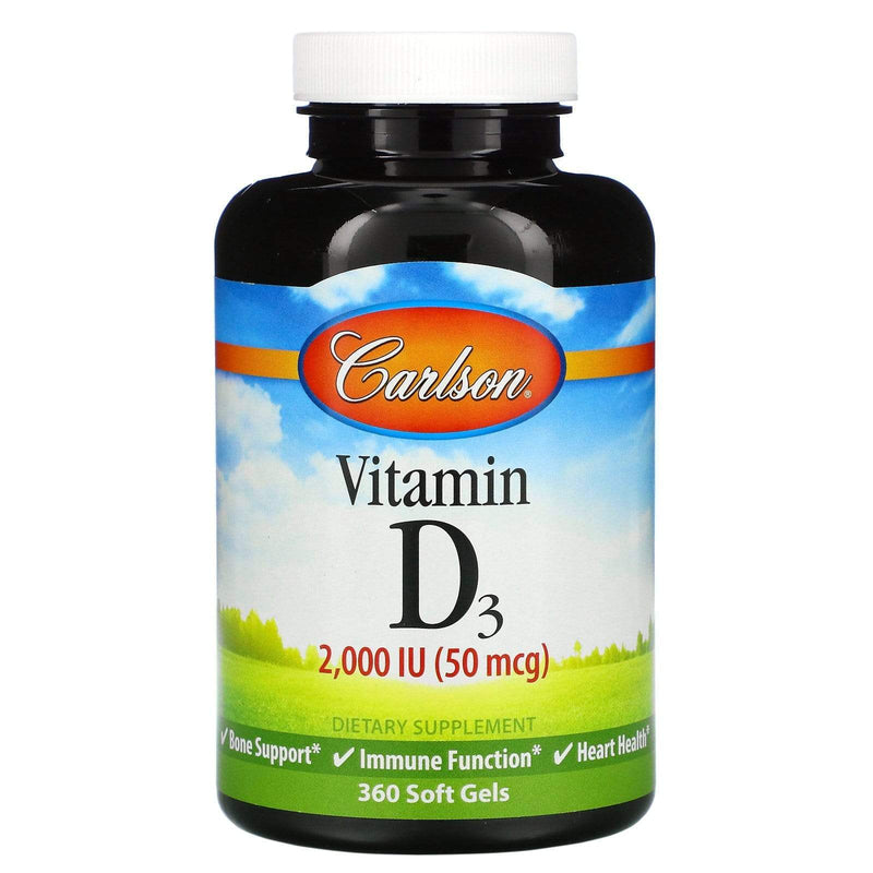 Carlson Vitamin D 2000IU -- 360 Softgels