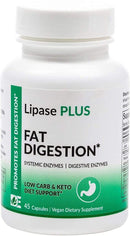 Dynamic Enzymes Eat E-Z Lipase Plus Extra Strength -- 45 Vegan Capsules