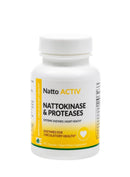 Dynamic Enzymes Natto ACTIV - 45 Vegan Capsules - Nattokinase & Protoseases - Enzymes for Circulatory Health & Normal Blood Coagulation - Normal Blood Pressure & Healthy Blood Flow