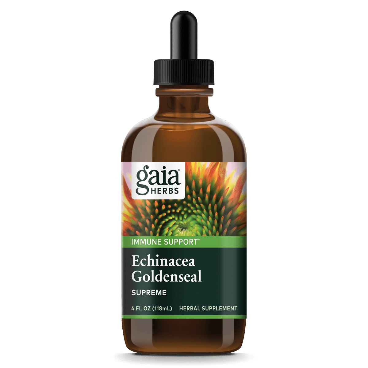 Gaia Herbs Echinacea Goldenseal Supreme -- 4 oz