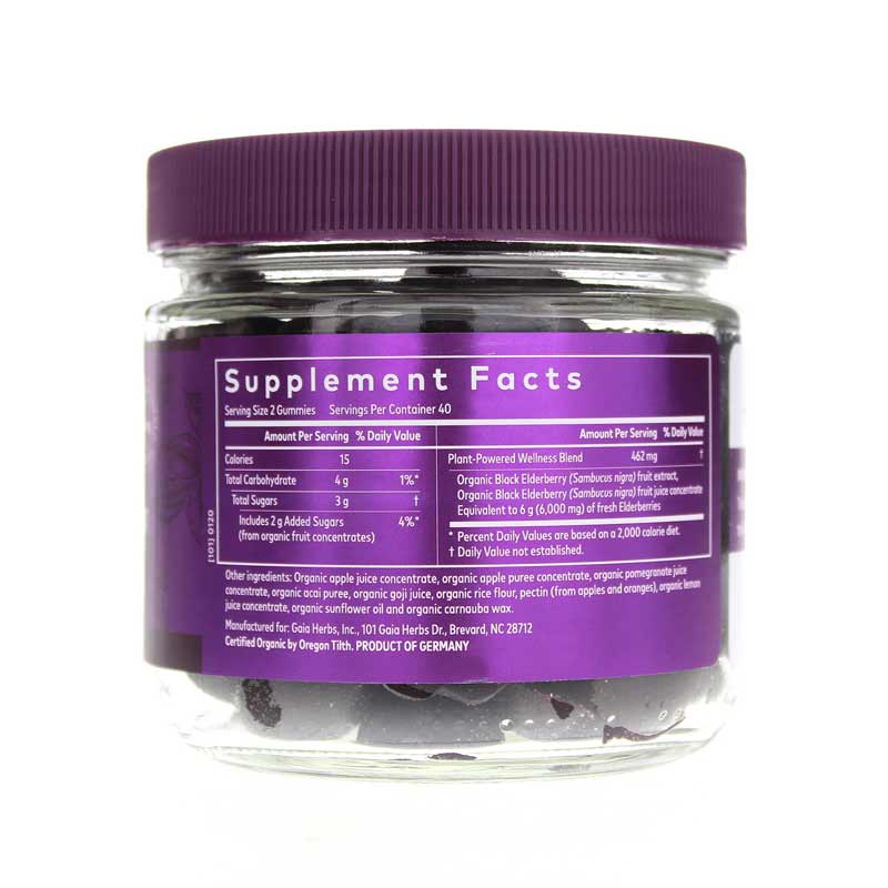 Gaia Herbs Everyday Elderberry -- 80 Gummies