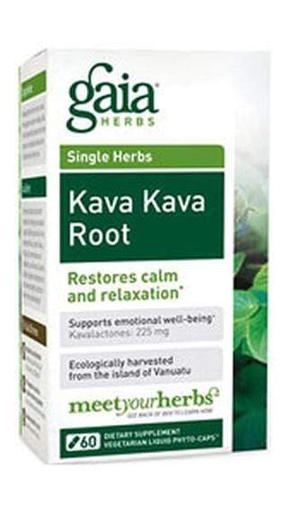 Gaia Herbs Kava Kava Root -- 60 Liquid Capsules