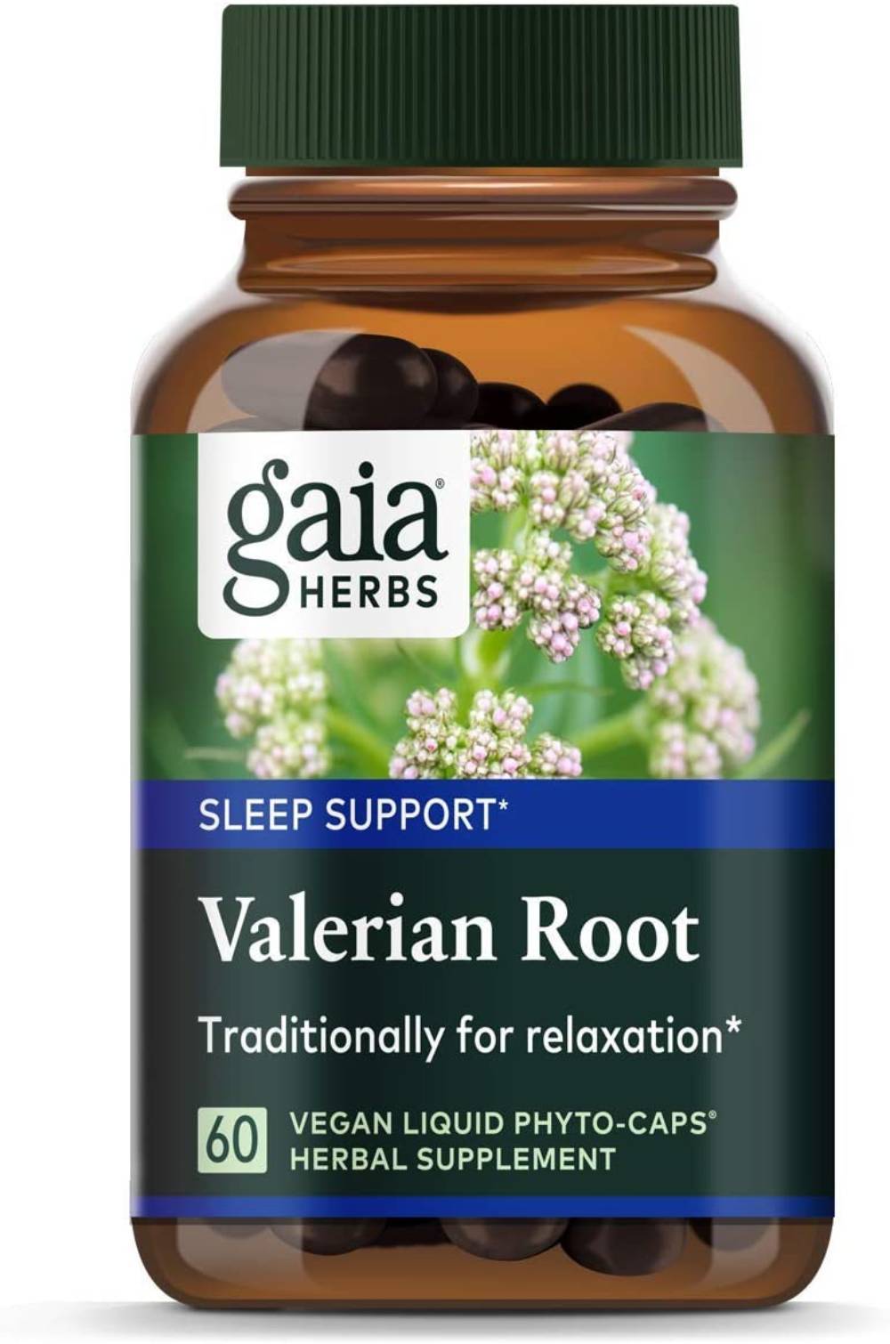 Gaia Herbs Valerian Root -- 60 Capsules