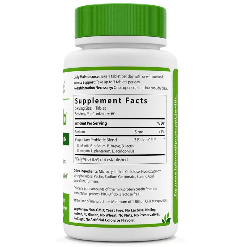 Hyperbiotics Pro-Bifido Probiotic Support for age 50+ -- 60 Vegetarian Tablets