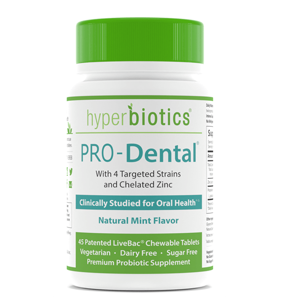 Hyperbiotics Pro-Dental - Natural Mint Flavor -- 45 Chewables