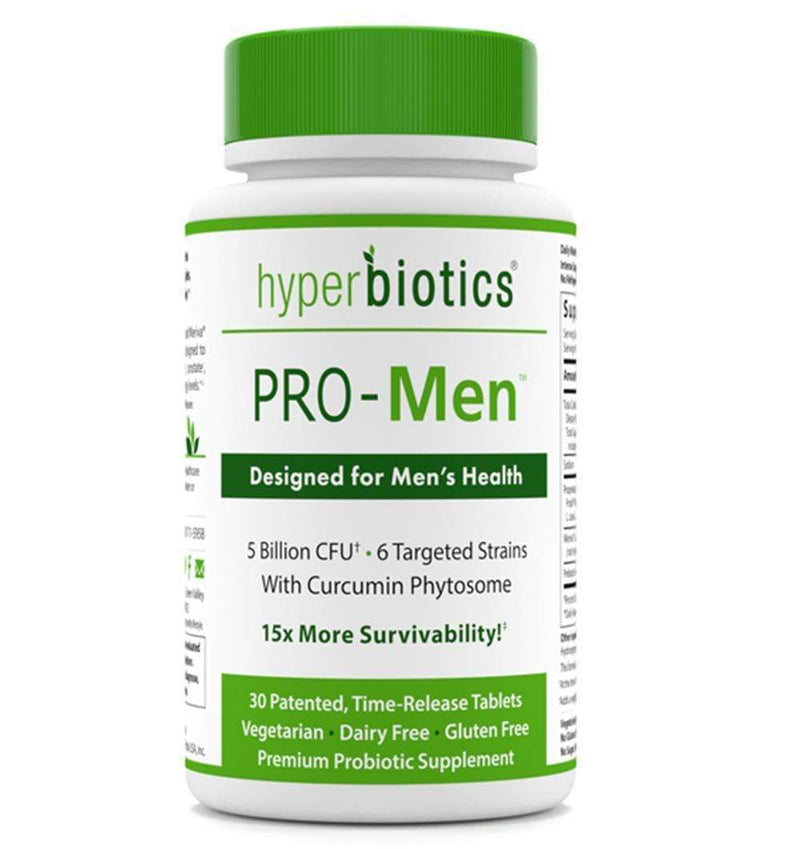 Hyperbiotics PRO-Men - Probiotics for Men w-Curcumin Phytosome -- 60 Count