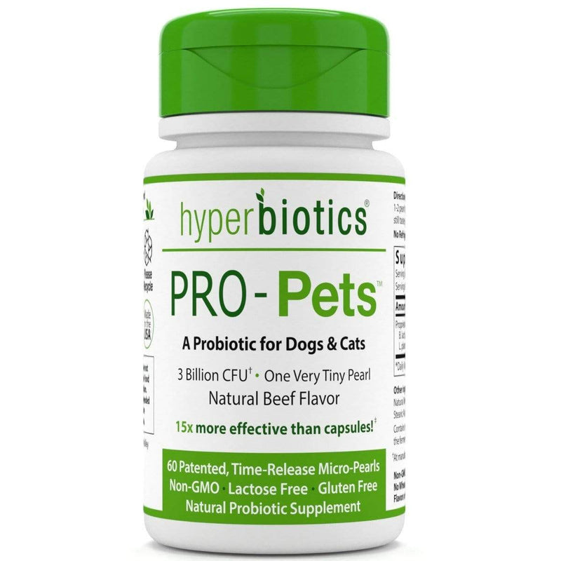 Hyperbiotics PRO-Pets - Natural Beef Flavor -- 60 Micro-pearls