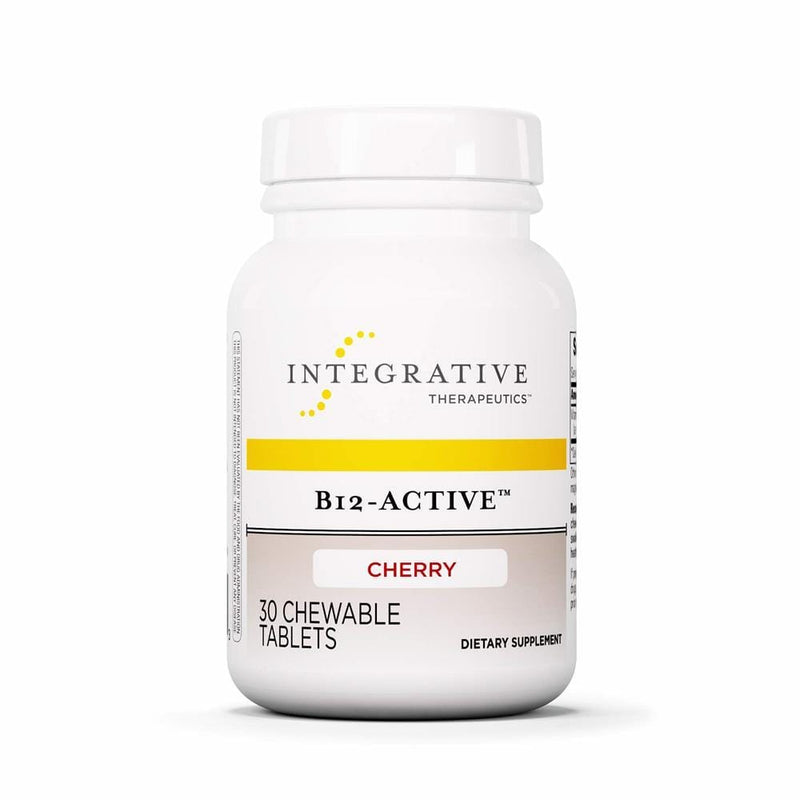 Integrative Therapeutics B12-Active -- 30 Cherry Flavored Chewable Tablets