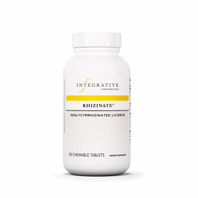 Integrative Therapeutics Rhizinate Deglycyrrhizinated Licorice Original Flavor -- 100 Chewable Tablets