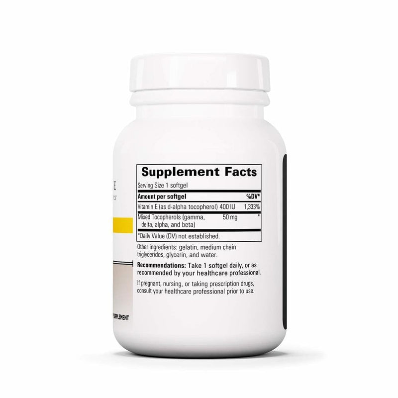 Integrative Therapeutics Vitamin E 400 IU Full-Tocopherol Form -- 60 Softgels