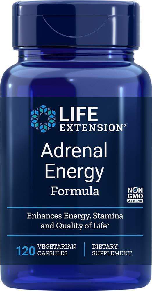 Life Extension Adrenal Energy Formula -- 60 Vegetarian Capsules 120 Capsules
