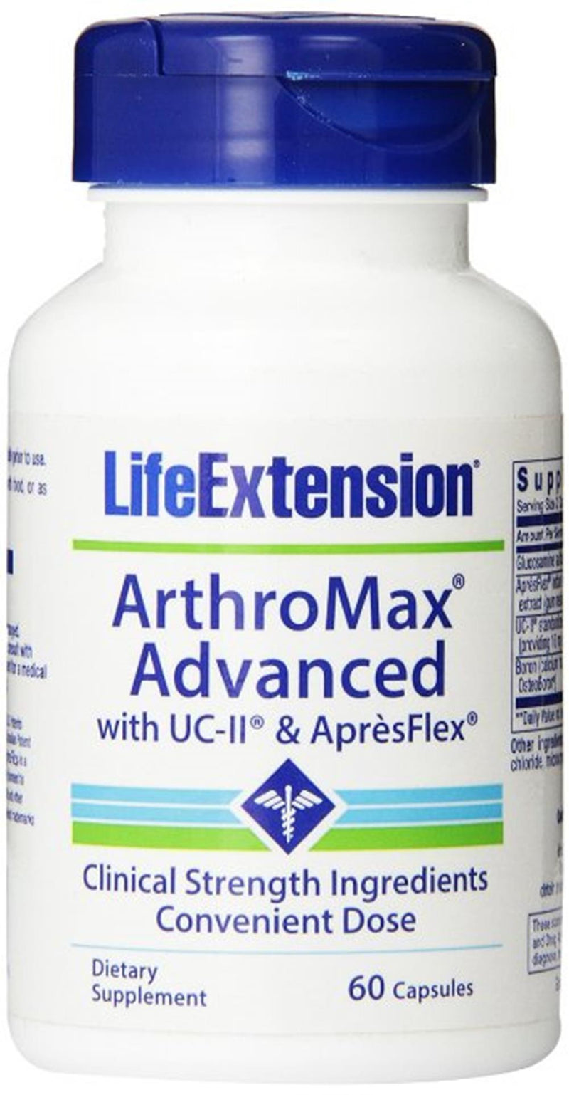 Life Extension Arthromax Advanced with UC-II and AprsFlex 60 Capsules (Pack of 2)