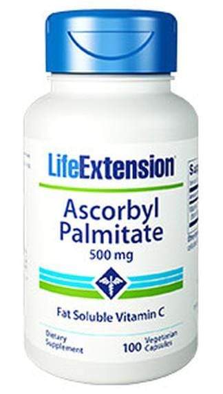 Life Extension Ascorbyl Palmitate (500 mg) -- 100 Vegetarian Capsules