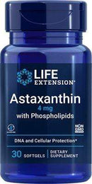 Life Extension Astaxanthin w-Phospholipids -- 30 SoftGels