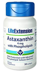 Life Extension Astaxanthin with Phospholipids 4 mg -- 30 Softgels