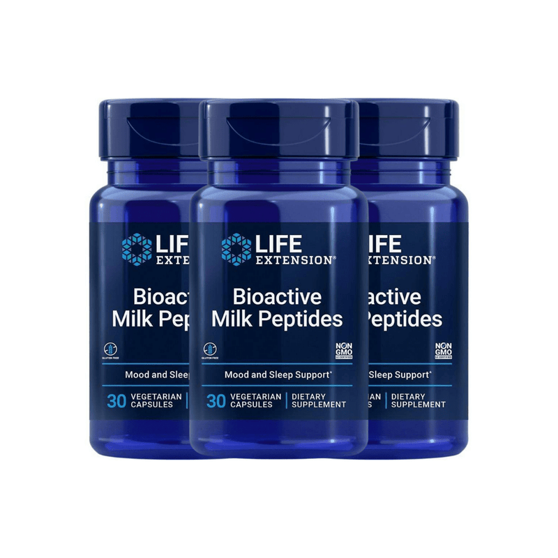 Life Extension Bioactive Milk Peptides -- 30 Capsules 3 Pack