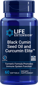 Life Extension Black Cumin Seed Oil and Curcumin Elite -- 60 softgels