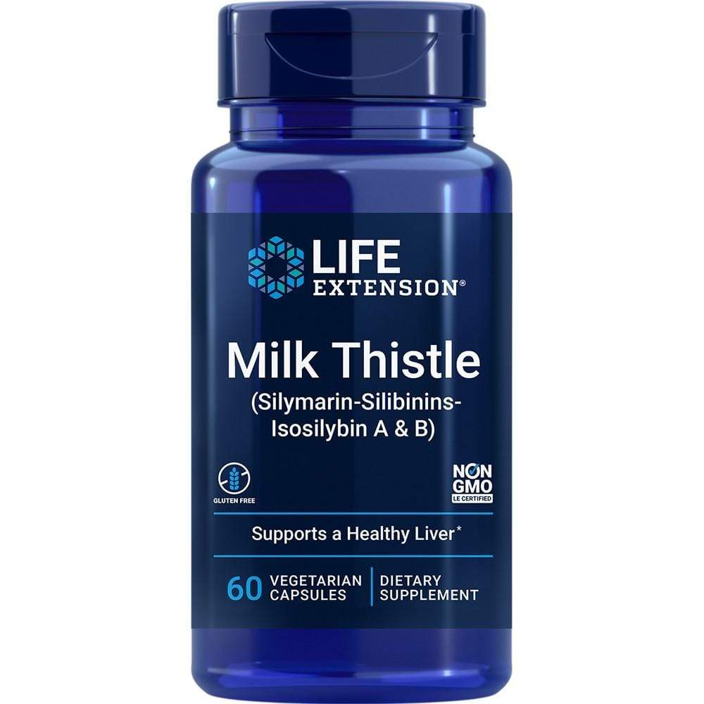 Life Extension Certified European Milk Thistle -- 60 Capsules