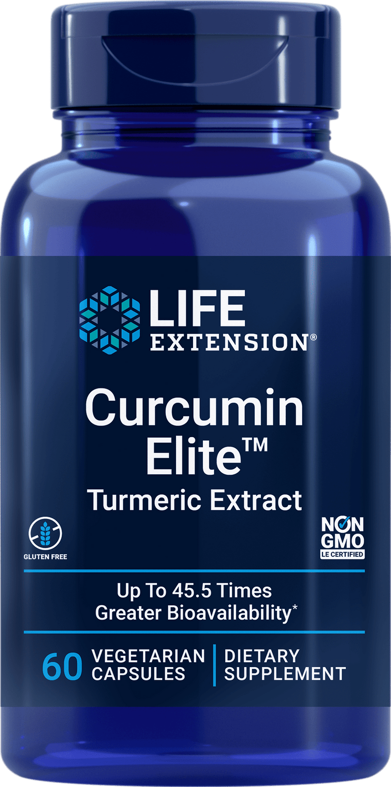 Life Extension Curcumin Elite Turmeric Extract -- 30 Capsules 60 Capsules