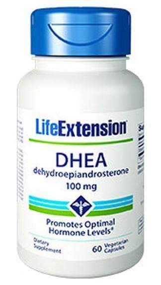 Life Extension DHEA  Dehydroepiandrosterone 100 mg - 60 Vegetarian Capsules  |  Promotes Optimal Hormone Balance