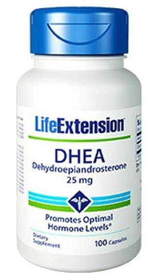 Life Extension DHEA Dehydroepiandrosterone 25 mg - 100 Capsules