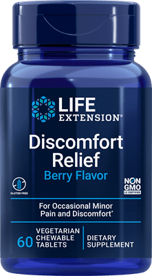 Life Extension Discomfort Relief Berry Flavor -- 60 Chewable Tablets