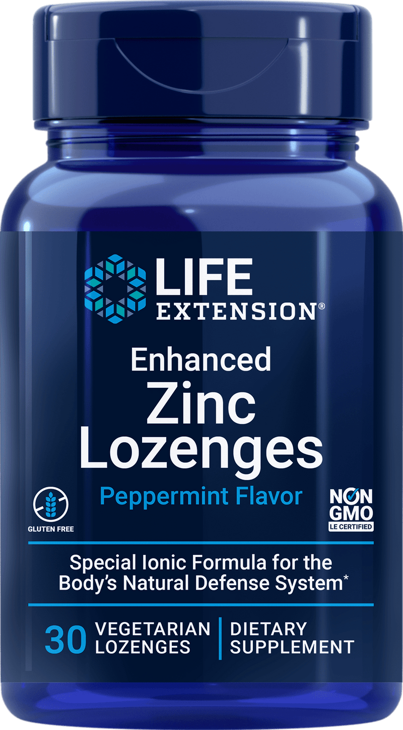 Life Extension Enhanced Zinc Lozenges -- 30 Lozenges