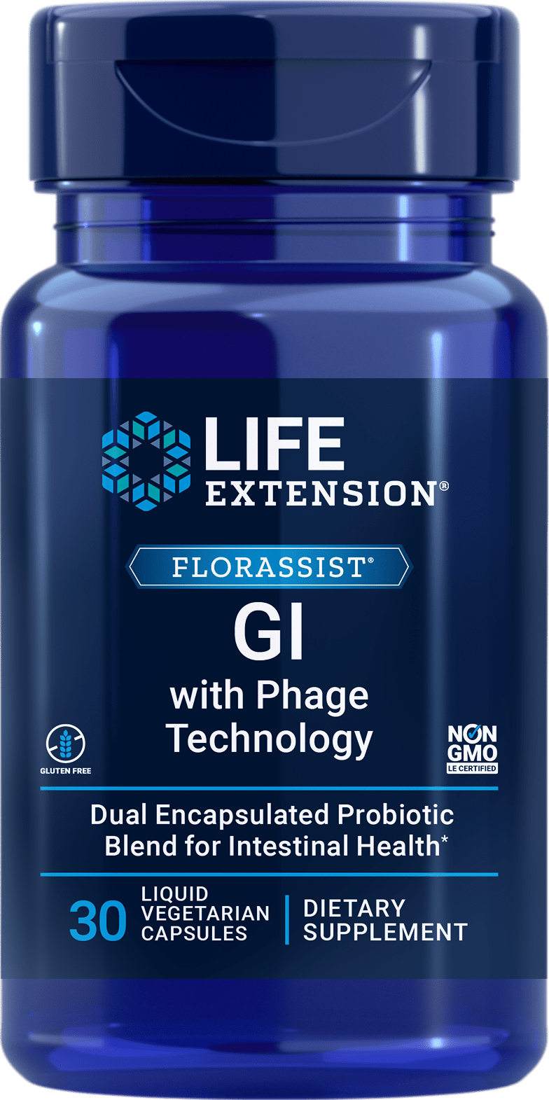 Life Extension Florassist Gi w-Phage Technology -- 30 Capsules