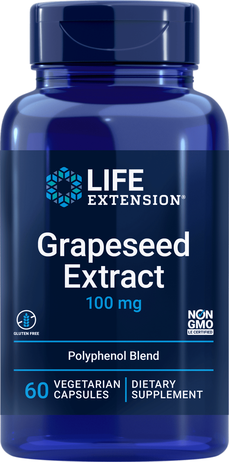 Life Extension Grapeseed Extract -- 60 Capsules